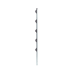 Poste con altura de 1m para cercos eléctricos/ Incluye base multiposicion fabricado 100% con acero galvanizado con 5 aisladores de paso
