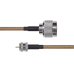 Jumper de Cable Coaxial RG-142/U de 180 cm y Conectores N Macho a Mini-UHF Macho.