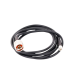 Jumper de 2 Metros (6.56 Pies) con Cable RG-58U-SYS Conector N Macho a SMA Macho