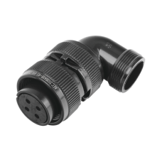  Conector Plug en Ángulo Recto de 4 Contactos Hembra Soldables para Radio de Locomotora.