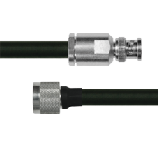 Cable Coaxial RG-214/U de 180 cm (70.87 pulgadas), en 50 Ohm, 0.425, CD-4 GHz, con Conectores BNC Macho a N Macho. Cable Coaxial RG-214/U de 180 cm (70.87 pulgadas), en 50 Ohm, 0.425, CD-4 GHz, con Conectores BNC Macho a N Macho.