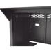 Escritorio Estación Mobiliaria Profesional de Monitoreo y Control / Videovigilancia / Acceso / Alarmas / Etc... / Metal Negro y Madera Tono Oscuro