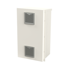 Gabinete Acero Galv. para 2 Baterías PL110D12 (400 x 730 x 300mm). Puerta Ventilada. Acc. para piso o poste No incluidos. Gabinete Acero Galv. para 2 Baterías PL110D12 (400 x 730 x 300mm). Puerta Ventilada. Acc. para piso o poste No incluidos.