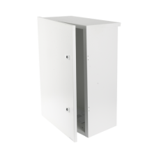 Gabinete para instalación de 2 Baterías PL110D12, Fabricado en Lámina Galvanizada, Accesorios para piso o poste (No incluidos)