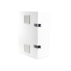 Gabinete para instalación de 2 Baterías PL110D12, Fabricado en Lámina Galvanizada, Accesorios para piso o poste (No incluidos)