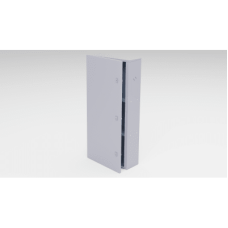 Gabinete para instalación de 3 Baterías , Fabricado en Lámina Galvanizada, Accesorios para poste (No incluidos)