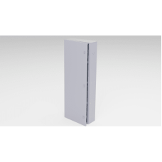 Gabinete para instalación de 4 Baterías , Fabricado en Lámina Galvanizada, Accesorios para poste (No incluidos)