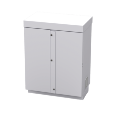 Gabinete de Lámina Galvanizada para  Baterías (Hasta 12 Baterías PL110D12) y Equipo de Comunicación.