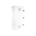 Gabinete para instalación de 3 Baterías PL110D12, Fabricado en Lámina Galvanizada, Accesorios para piso o poste (No incluidos)