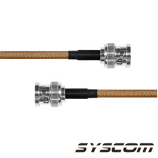 Jumper con Cable RG-142/U de 60 cm, con Conectores BNC Macho a BNC Macho.
