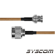Cable Coaxial RG-142/U de 180 cm, con Conectores BNC Macho a N Macho.