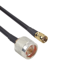 Cable LMR-240 de 60 cm con conectores N Macho y SMA Macho Inverso.