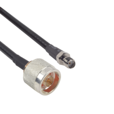 Cable LMR-240 de 60 cm (23.62 pulgadas) con Conectores N Macho y SMA Hembra.