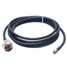 Jumper de 2 Metros (6.56 Pies) con Cable RG-58U-SYS Conector N Macho a SMA Macho