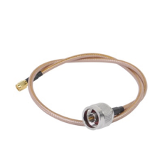 Jumper con Cable LP142 de 60 cm (23.62 Pulgadas), con Conectores N Macho a SMA Inverso Macho (Hasta 8GHz)