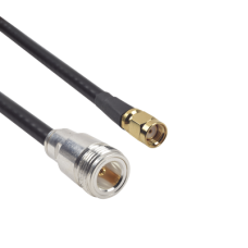 Cable LMR-240UF (Ultra Flex) de 60 cm con conectores N Hembra y SMA Macho Inverso.