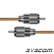 Cable Coaxial RG-142/U de 110 cm (43.31 pulgadas), con Conectores UHF Macho a UHF Macho (PL-259).
