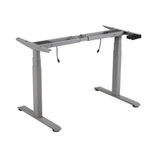 Base de Escritorio Motorizado Profesional / Altura Ajustable 60-125cm / Estructura Estable / Funcionamiento Suave / 3 Preset de Posiciones / Color Gris / Soporta hasta 100Kg de carga