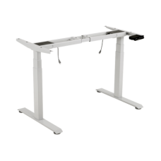 Base de Escritorio Motorizado Profesional / Altura Ajustable 60-125cm / Estructura Estable / Funcionamiento Suave / 3 Preset de Posiciones / Color Blanco / Soporta hasta 100Kg de carga