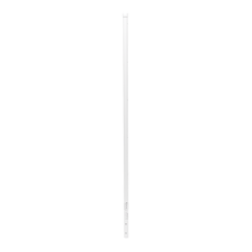 Poste de Esquina Blanco de Acero Galv. de 1.2m para Cerca Electrificada  cal. 18 de 1