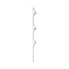 Poste de Paso Blanco de 0.75m para Cerca Electrificada. Tubo Galvanizado cal. 18 de 1