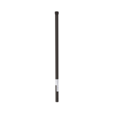 Poste de ESQUINA color Negro para Cerca Electrificada. Tubo Galvanizado cal. 18 de 1