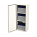 Gabinete Acero Galv. para 3 Bat. PL110D12. Puerta Sin Ventilación. Acc. de piso o poste No incluidos (400 x 1060 x 300mm).