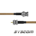 Jumper de 30cm con cable Cable LP142 con conectores BNC MACHO/MINI UHF MACHO.