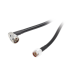Jumper con Cable LMR400 con Conectores N Macho / N Macho Angulo Recto, de 1.2 metros.