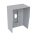 Cubierta Industrial para montaje de Porteros IP Fanvil y Grandstream, pintura electrostática color gris.