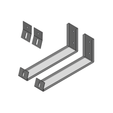 Ángulos para soportar Panel Solar en Pared (Uso solo para Exhibición). Ángulos para soportar Panel Solar en Pared (Uso solo para Exhibición).