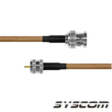 Cable RG142 con conectores BNC MACHO/MINI UHF MACHO. Cable RG142 con conectores BNC MACHO/MINI UHF MACHO.