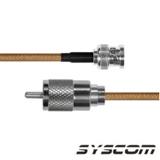 Cable RG142,con conectores BNC Macho / UHF Macho. Cable RG142,con conectores BNC Macho / UHF Macho.