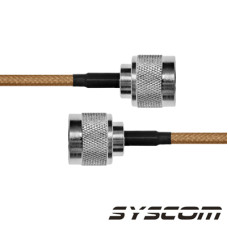 Cable Coaxial RG-142/U de 30 cms, con conectores N Macho a N Macho.