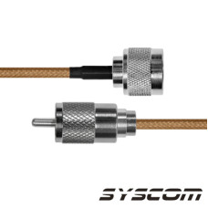 Cable RG142, con conectores N Macho / UHF (PL-259) Macho. Cable RG142, con conectores N Macho / UHF (PL-259) Macho.