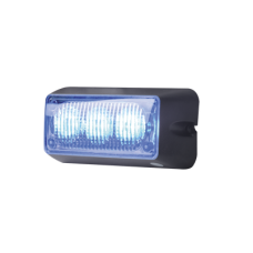 Luz auxiliar brillante con 3 LEDs, color azul, mica transparente