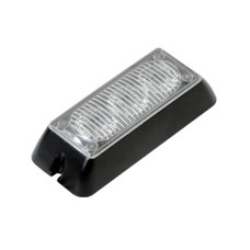 Luz auxiliar brillante con 3 LEDs, color claro, mica transparente