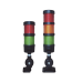 Torre LED Indicadora de estado de 3 niveles color Rojo, Ámbar y Verde, con Buzzer integrado a 85 dB,  a 24 VCD con Montaje incluido de 60 mm de diámetro