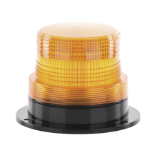 Burbuja Brillante de Larga Vida Útil, con 8 LEDs Color Ambar, Domo Ambar, 110 Vca