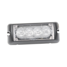 Luz auxiliar brillante con 4 LEDs, color rojo, mica transparente