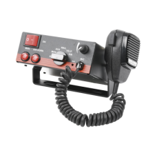 Sirena Vehicular de 100W de Potencia, Con Switch Giratorio de 6 posiciones, Micrófono de Uso Rudo e Interconexión a Radio