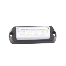 Luz Auxiliar Ultra Brillante de 8 LED, color Ámbar / Claro , con mica transparente.