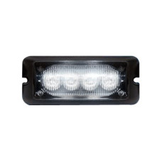 Luz auxiliar brillante con 4 LEDs, color ámbar, mica transparente