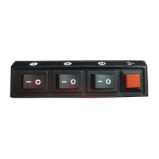 Switch de 4 interruptores para Encendido/Apagado y Control de patrones de destello Switch de 4 interruptores para Encendido/Apagado y Control de patrones de destello