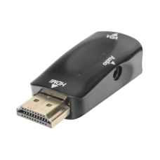 Adaptador (Convertidor) HDMI a VGA / HDMI Macho a VGA Hembra / Resolución 1920x1080 @ 60Hz / Adaptador de Audio de 3.5 mm / Chapado en Níquel Adaptador (Convertidor) HDMI a VGA / HDMI Macho a VGA Hembra / Resolución 1920x1080 @ 60Hz / Adaptador de Audio de 3.5 mm / Chapado en Níquel