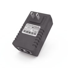 Adaptador de pared / Inyector PoE / 48 Vcc / 0.5 A / Controlado por chip IC / Protección contra OV, OC, SC, UV/  Fácil de instalar