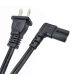Cable de Alimentación Eléctrica para 120-240 Vca / 1 Metro (3.28 Pies) / 2 Clavijas Tipo Americano / Conector en Forma Tipo L