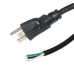 Cable de Alimentación Eléctrica para 120-240 Vca | 1.8 Metros (5.91 Pies) | 3 Fases | Cables Libres