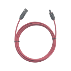 Cable Fotovoltaico / 1 metro / Color Rojo / Calibre 10 AWG / Terminal MC4-Macho y Hembra en  ambos extremos