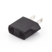 Adaptador de enchufe europea a americano, Calidad PREMIUM @ 6 A ; 110 - 250 Vca